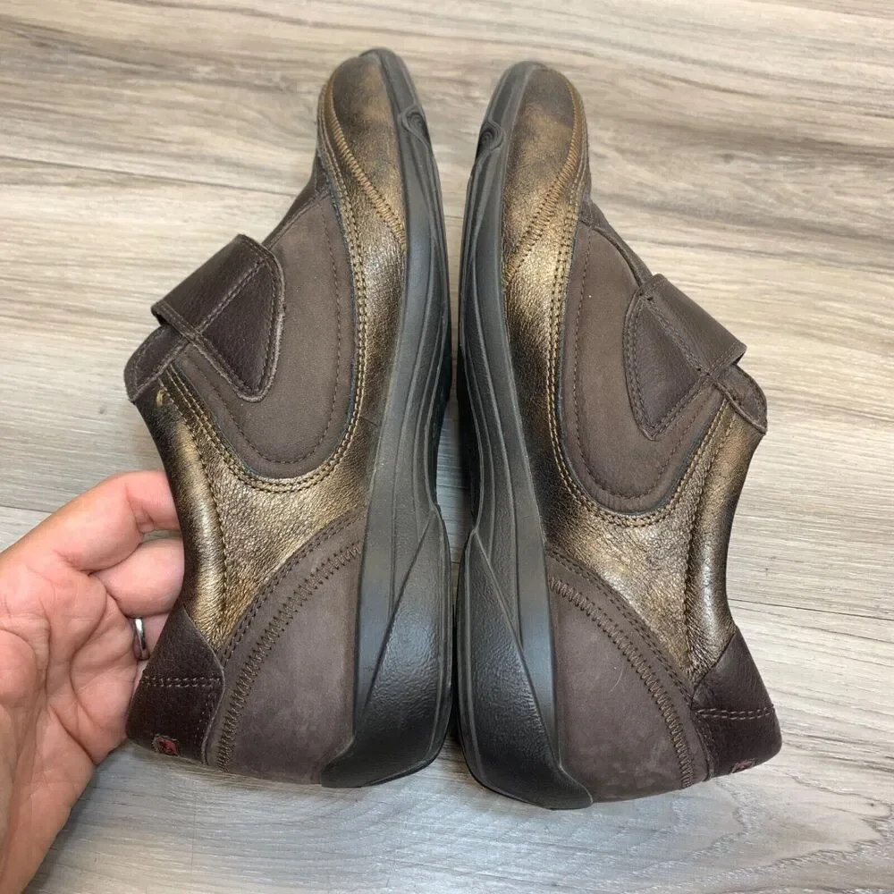 Ecco Women’s US Size 6 US 5 Brown Leather Comfort Shoes Hook & Loop - Picture 3 of 11